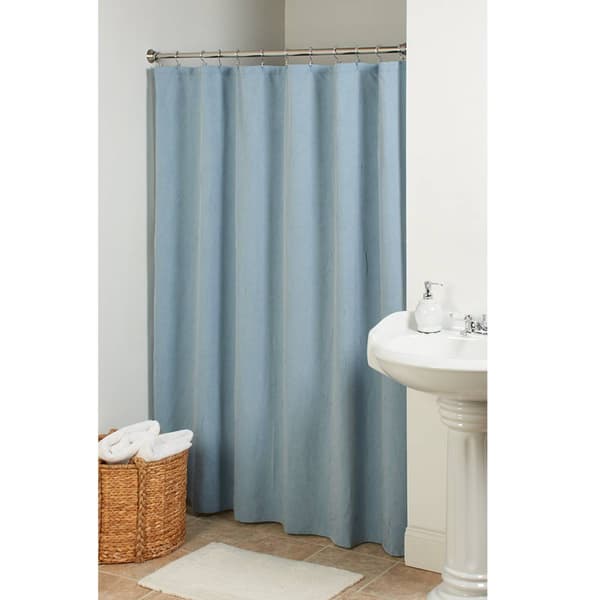 Kidman Solid Crushed Taffeta Shower Curtain - image 