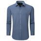 Mens Tom Baine Regular Fit Textured Dress Shirt - Medium Blue - image 1