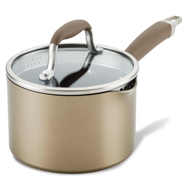 Anolon&#40;R&#41; 2qt. Straining Saucepan - image 