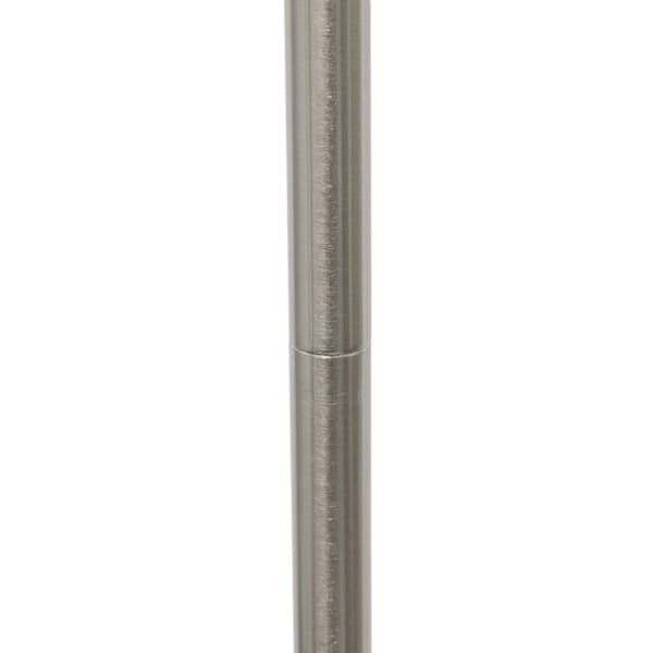 Simple Designs Brushed Nickel Drum Shade Floor Lamp