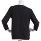 Womens Preswick &amp; Moore 3/4 Sleeve Solid Crew Neck Knit Tee - image 2
