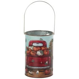 Primitives By Kathy Fall Red Truck Lantern