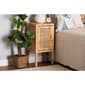 Baxton Studio Vivan Bohemian Natural Rattan 1-Door Nightstand - image 8