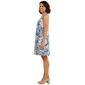 Womens Nina Leonard Sleeveless Puff Floral Swing Shift Dress - image 4