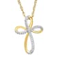Nova Star(R) Lab Grown 1/10ctw. Diamond Cross Pendant - image 1