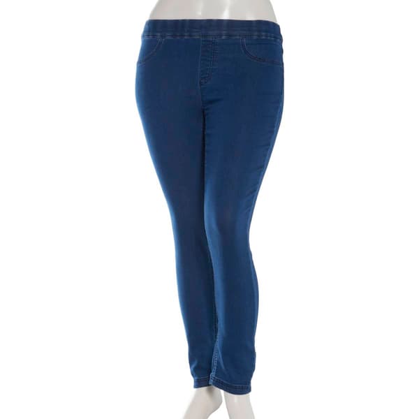 Petite Erika Joey Pull On Denim Pants - image 