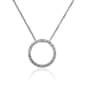 Diamond Simulate Circle Pendant Necklace - image 1