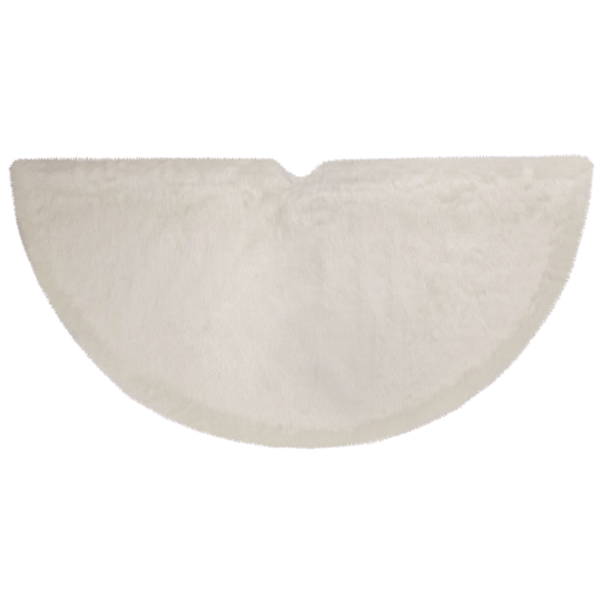 Northlight 48in. White Polar Bear Faux Fur Christmas Tree Skirt