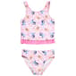 Girls (4-6x) Bluey 2pc. Floral and Stars Tankini Set - image 2