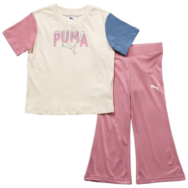 Toddler Girl Puma(R) Short Sleeve Raglan Tee and Leggings Set - image 