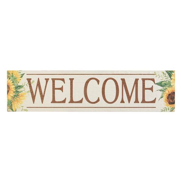 My Word Welcome with Sunflowers Board Sign - image 