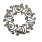 Napier Silver-Tone & Pearl Wreath Pin - image 1