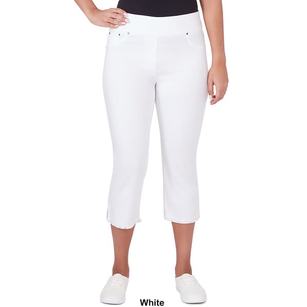 Womens Ruby Rd. Fresh Take Pull On Denim Capri Pants
