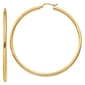 Gold Classics(tm) 14kt. Gold Polished 60mm Hoop Earrings - image 1
