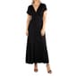 Womens 24/7 Comfort Apparel Cap Sleeve Maxi Dress - image 1