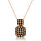 Le Vian(R) Rose Gold Chocolate Diamond Square Pendant Necklace - image 1