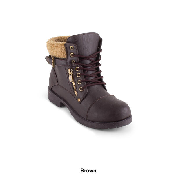 Womens Wanted Barrie Sherling Collar Ankle Boots