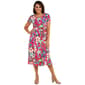 Womens Tiffany & Grey Short Sleeve Floral Sheath Dress - image 2
