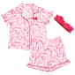 Girls (4-6x) Betsey Johnson 2pc. Heart Short Sleeve Pajama Set - image 2