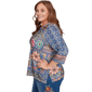 Plus Size Alfred Dunner El Paso Denim Floral Patchwork Blouse - image 4
