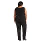 Plus Size R&M Richards 3pc. Mesh Duster Pantsuit - Black/White - image 5