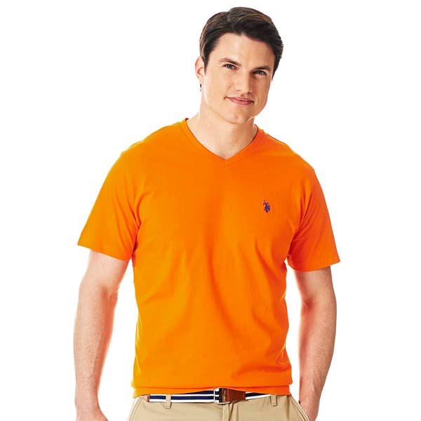 Mens U.S. Polo Assn.&#40;R&#41; V-Neck Solid Tee