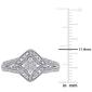 Diamond Classics&#8482; 10kt. White Gold 1/4ct. Diamond Cluster Ring - image 4