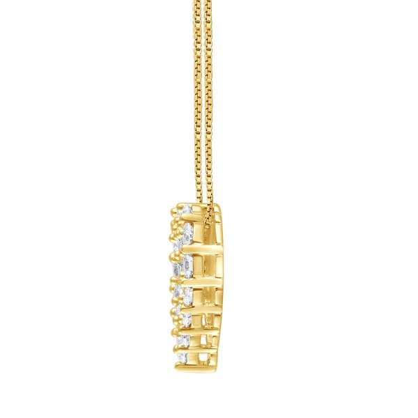 Diamond Classics&#8482; 14kt. Gold 1ctw. Diamond Heart Pendant Necklace
