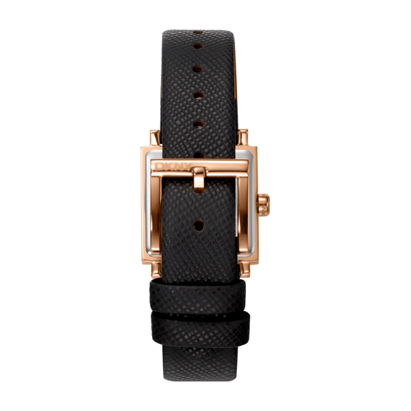 Womens DKNY Milanese Black Dial Leather Strap Watch DK1L173L0055