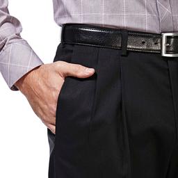 Mens Haggar® Premium No Iron Khaki Pleat Front Pants