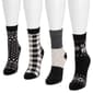 Womens Muk Luks 4pk Cozy Crew Socks - Black - image 2