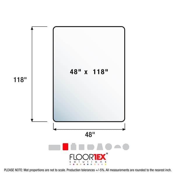 Floortex® Advantagemat® Chair Mat for Carpets up to 1/4in.
