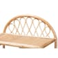 Baxton Studio Redell Bohemian Rattan 3-Tier Display Shelf - image 5
