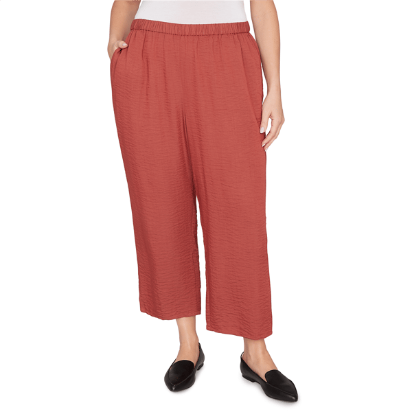 Plus Size Alfred Dunner Spice Market Wide Leg Pull-On Ankle Pant