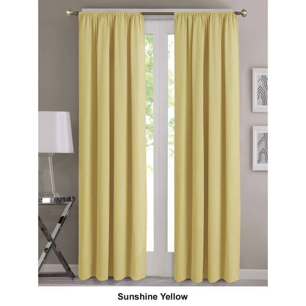 Kids Solid Rod Pocket Panel Curtain