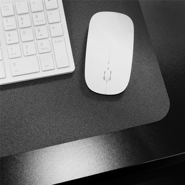 Floortex® Desktex® Black Vinyl Rectangular Desk Pad