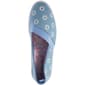 Womens Ashley Blue Floral Canvas Slip On Flats - image 5