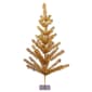 Northlight 3ft. Unlit Gold Tinsel Pine Artificial Christmas Tree - image 1