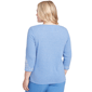 Petite Alfred Dunner Business As Usual Scroll Border Blouse - image 2