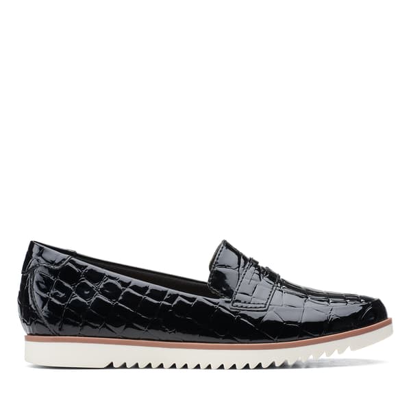 Womens Clarks® Serena Terri Croco Loafers