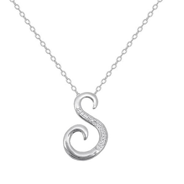 Accents by Gianni Argento Initial S Pendant Necklace - image 