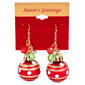 Christmas Ornament Inspired Drop Earrings - image 1