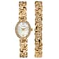 Timex&#40;R&#41; Gold-Tone Crystal Bracelet Watch Set - TW2T49900JI - image 1