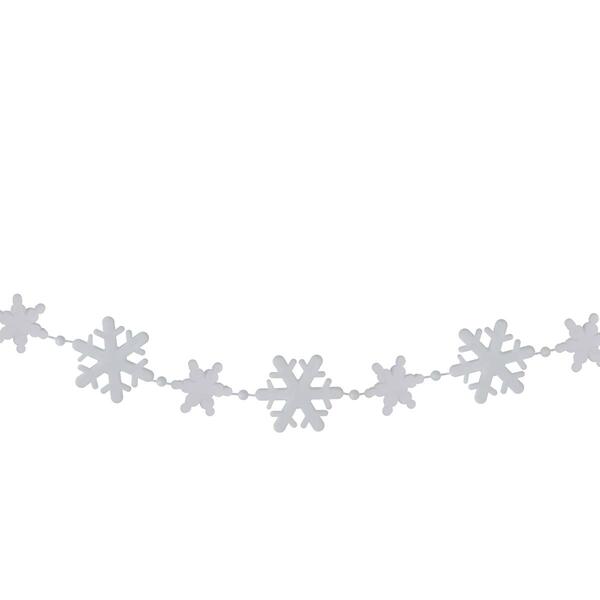 Northlight Seasonal Snowflake Beaded Christmas Garland - image 