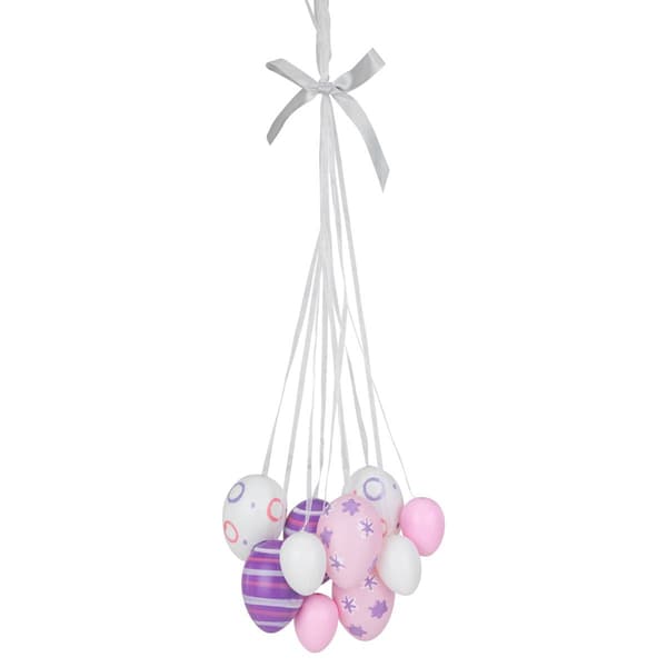 Northlight Seasonal 15in. Easter Egg Cluster Hanging Decor - image 