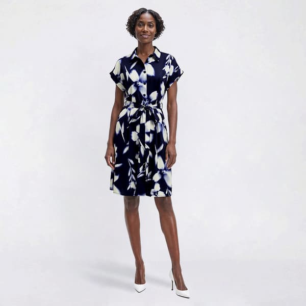 Plus Size Cocomo Dolman Sleeve Floral Shirtdress