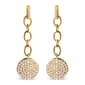 Haus of Brilliance 18kt. Gold Plated 1ct. Diamond Dangle Earrings - image 2