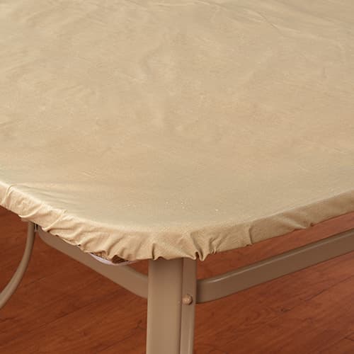 Café Deauville Elastic Fit Vinyl Tablecloth