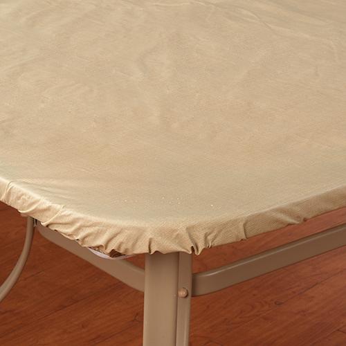 Cafe Deauville Elastic Fit Vinyl Tablecloth