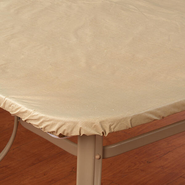 Cafe Deauville Elastic Fit Vinyl Tablecloth - image 